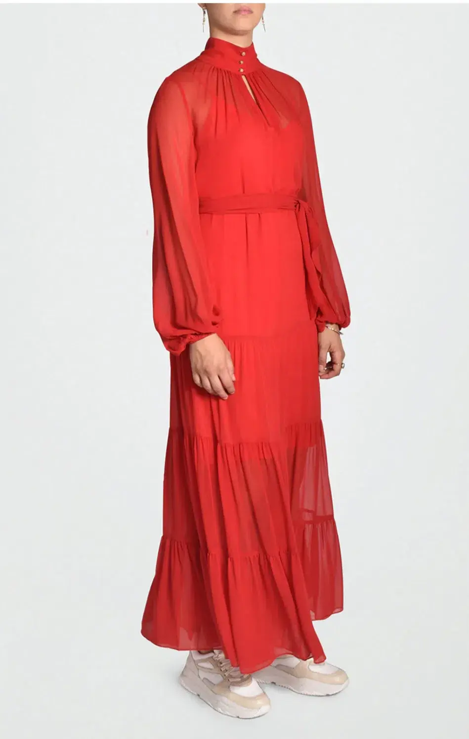 Husk Ruby Maxi Dress Chilli Red Size 12 - Image 3
