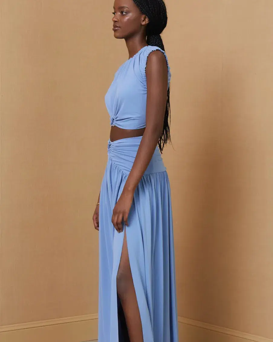 Bec & Bridge Minx Top and Skirt Set in Blue Size S / AU 8 - Image 2