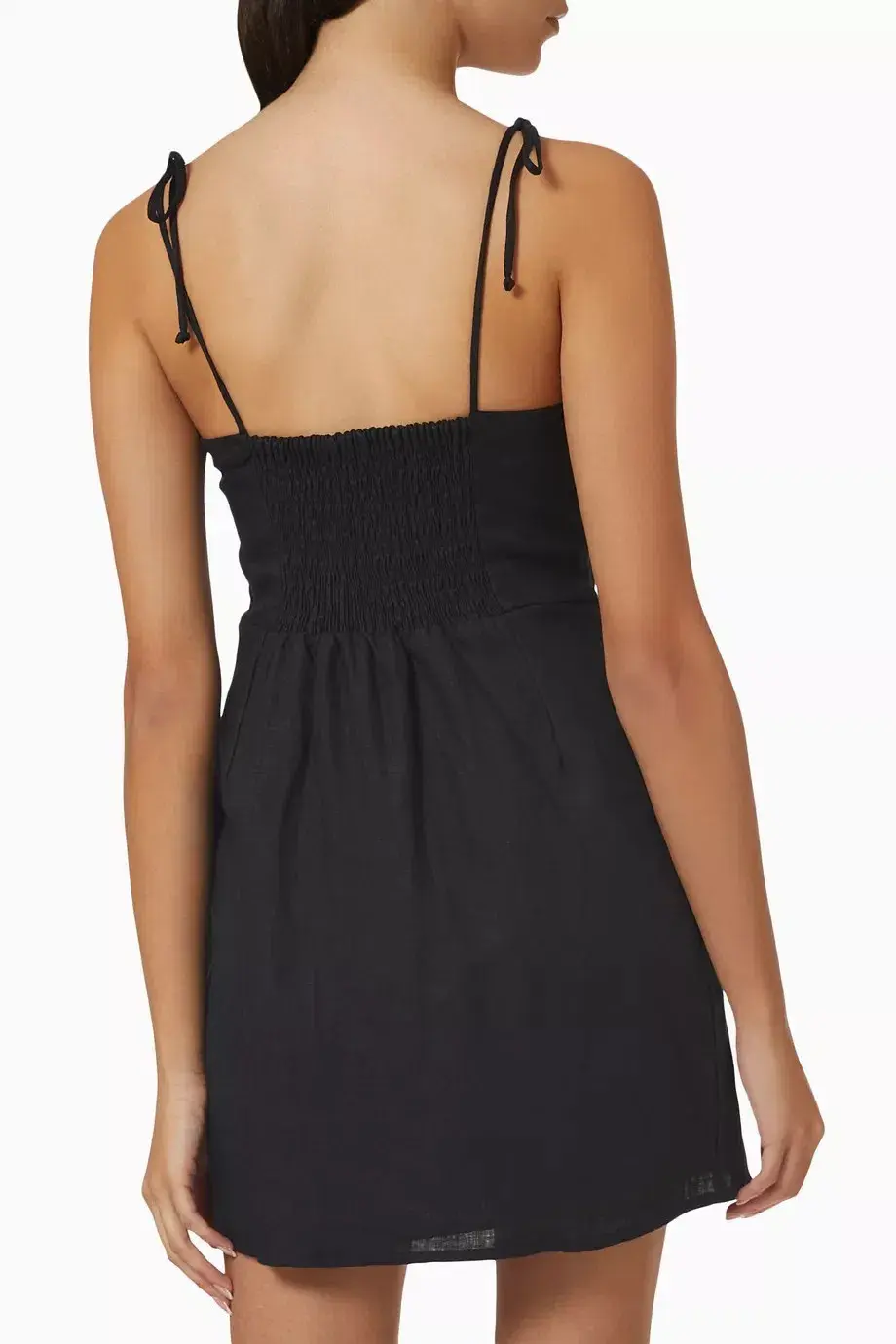 Faithfull The Brand Ysla Mini Dress Black Size S / AU 8 - Image 3