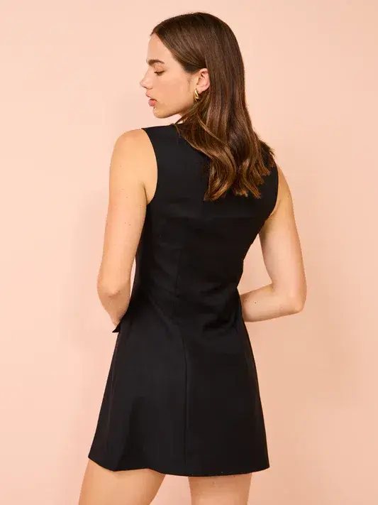 Anna Quan Sofia Mini Dress Black Size 12 - Image 2