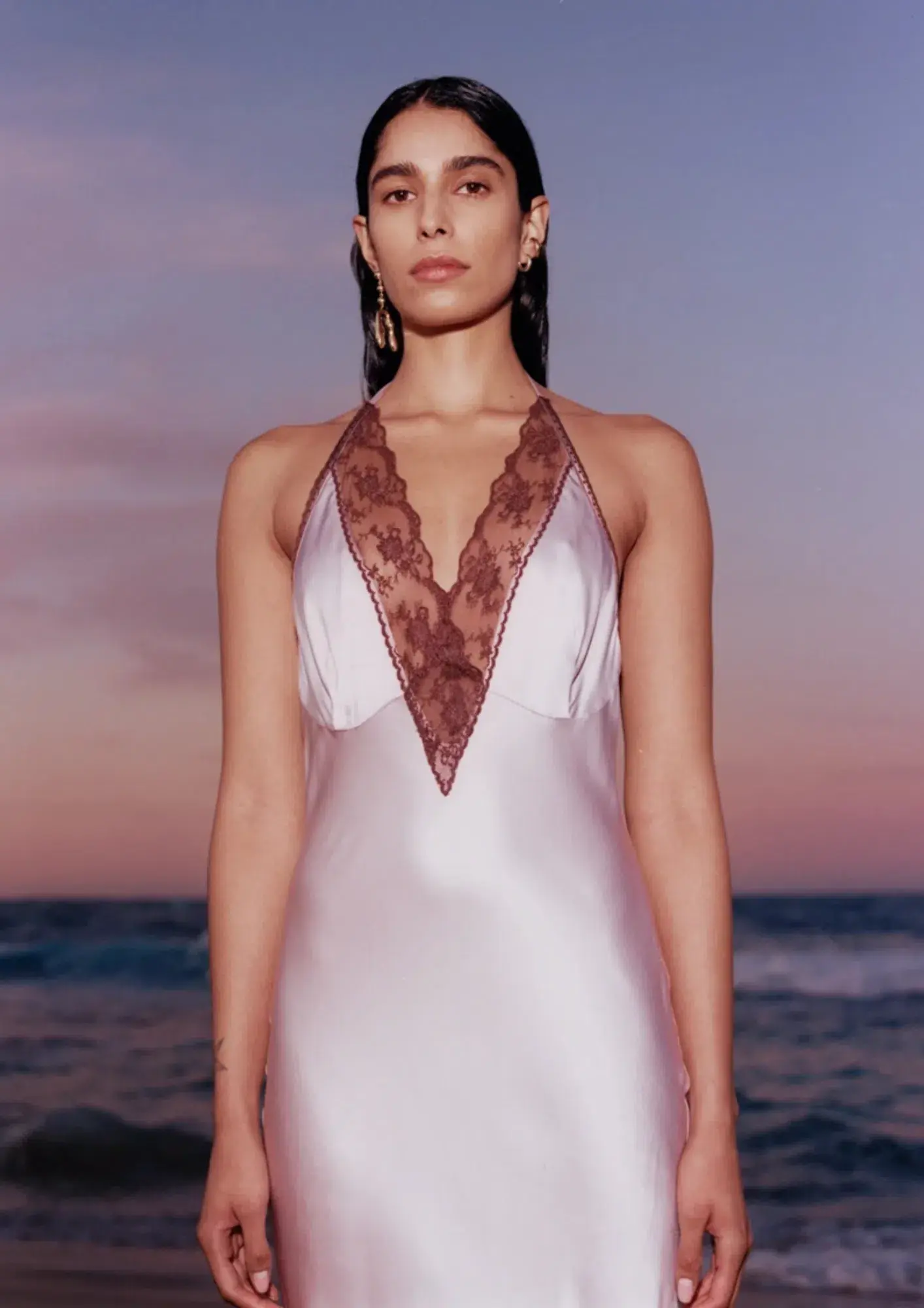 Sir The Label Aries Halter Dress Lilac Size 0/ AU 6 - Image 4