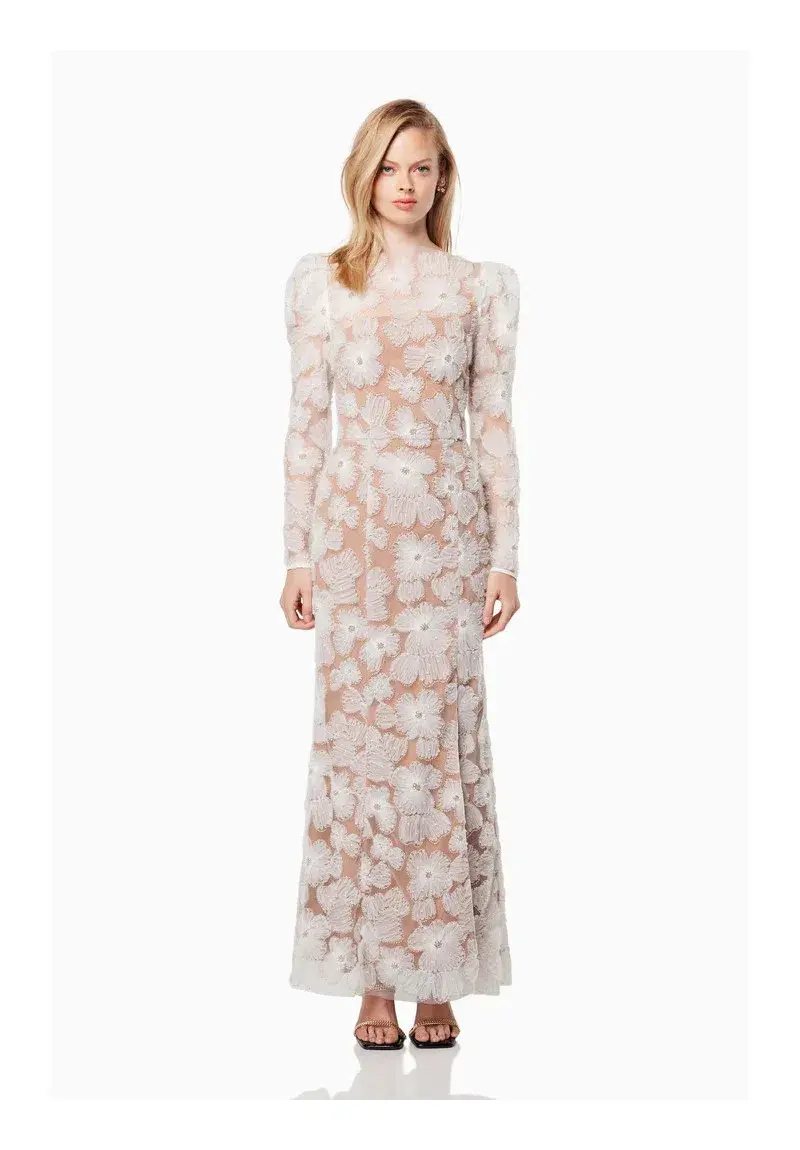 Elliatt Darcy Maxi Gown in White Size Small /AU 8 for rent on The Volte - main image