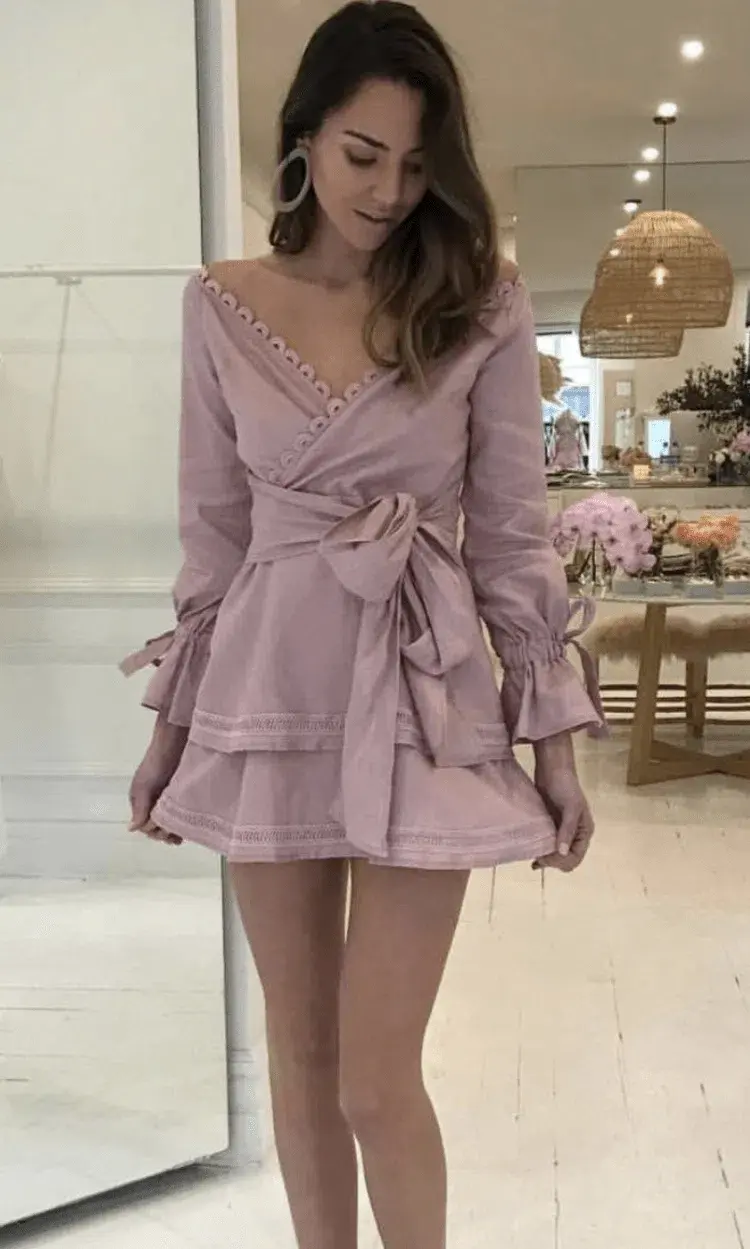 New Romantics LuLu Dress Desert Pink Size 12 - Image 1