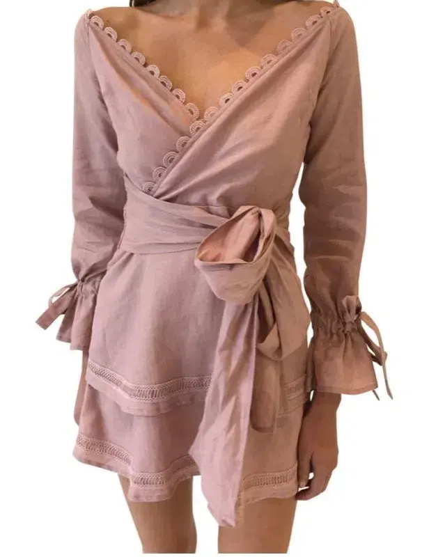 New Romantics LuLu Dress Desert Pink Size 12 - Image 3