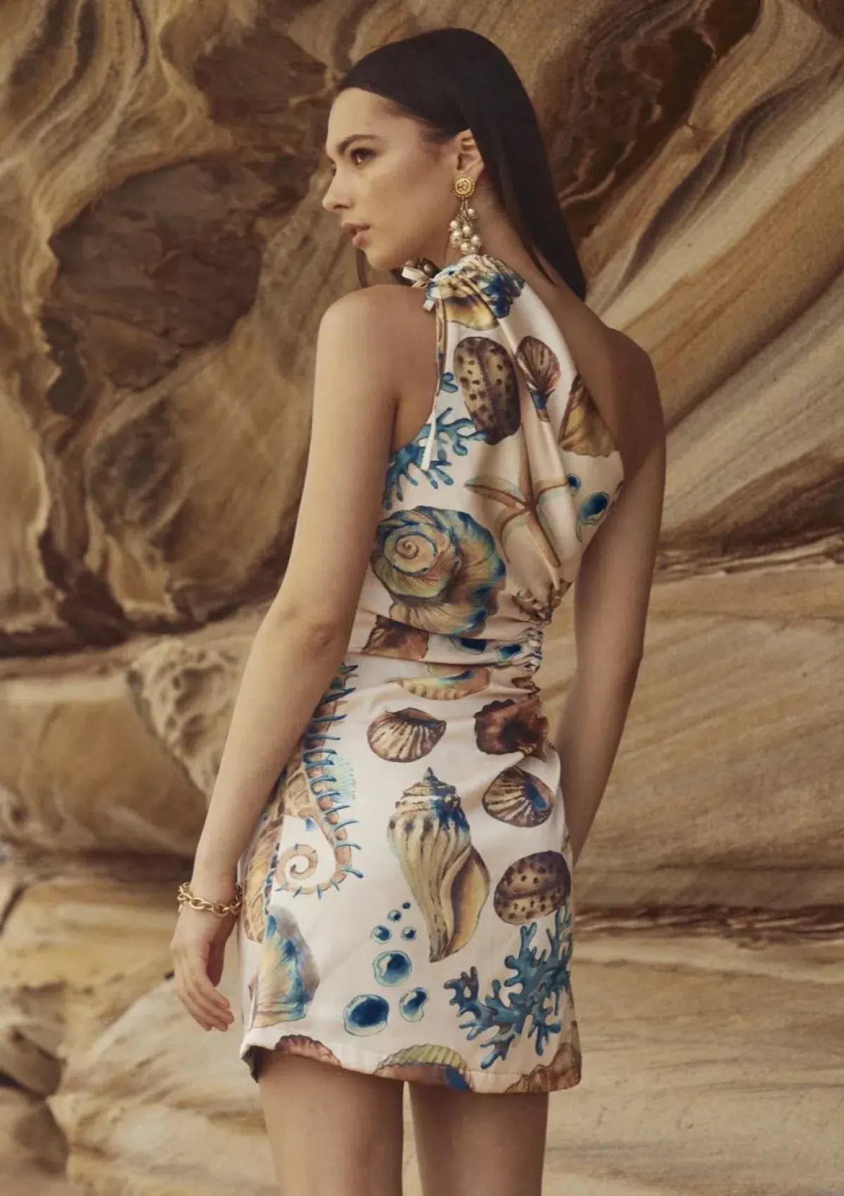 Sonya Moda Nour Mini Dress in Seashell Size 8 - Image 5