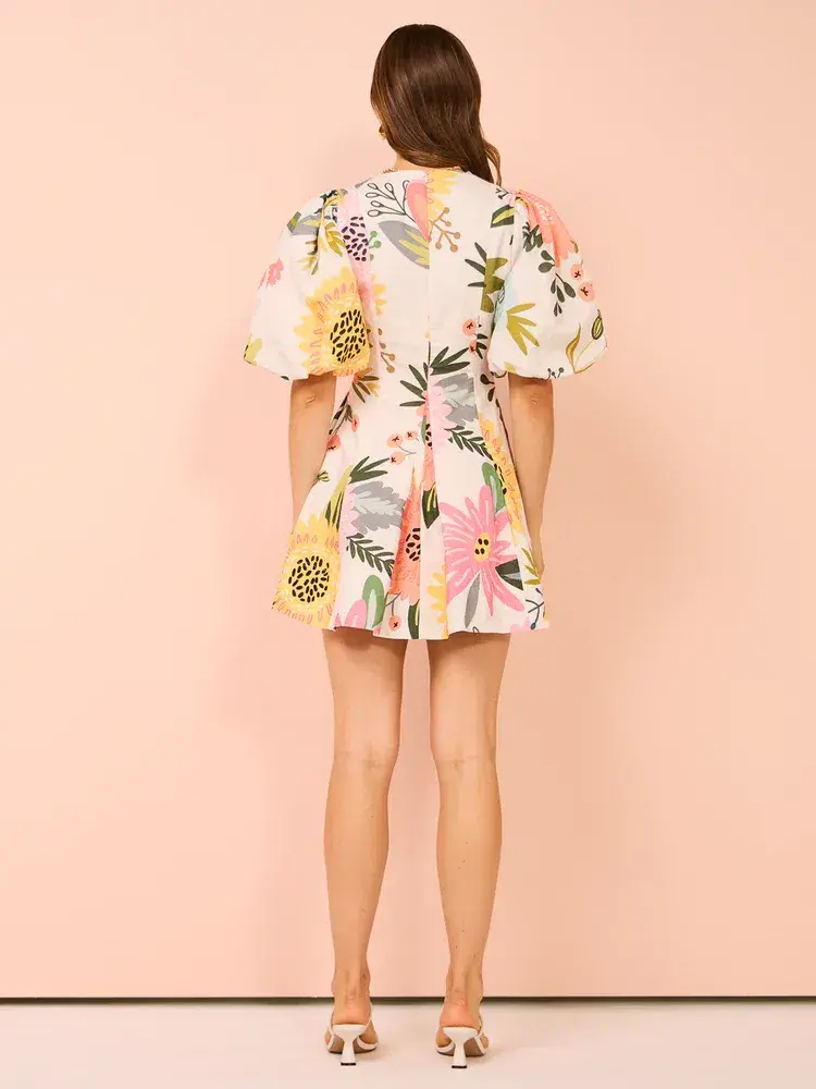 By Nicola Wavy Mini Dress In Potpourri Size 8 - Image 6