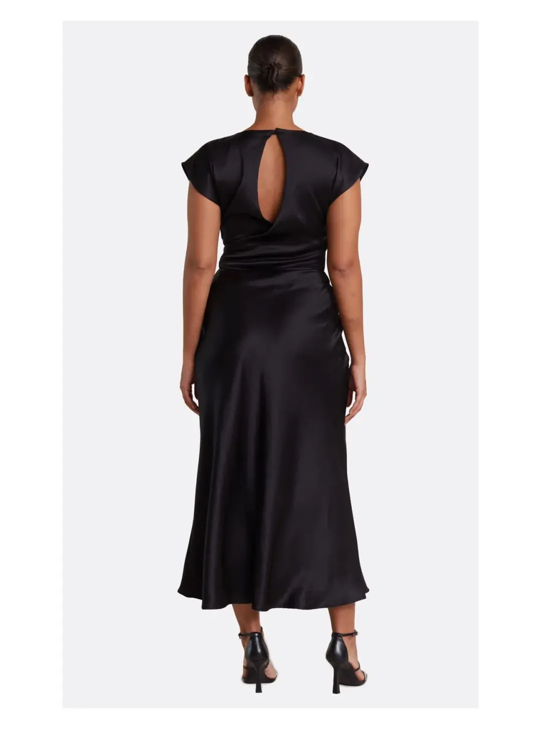 Bec & Bridge Dreamer Wrap Midi Dress Black Size 16 for rent on The Volte - main image