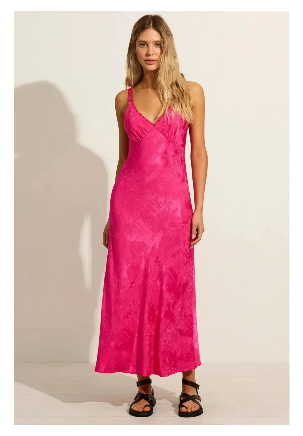 Auguste Margarita Midi Dress Pink Size 8 - Image 1