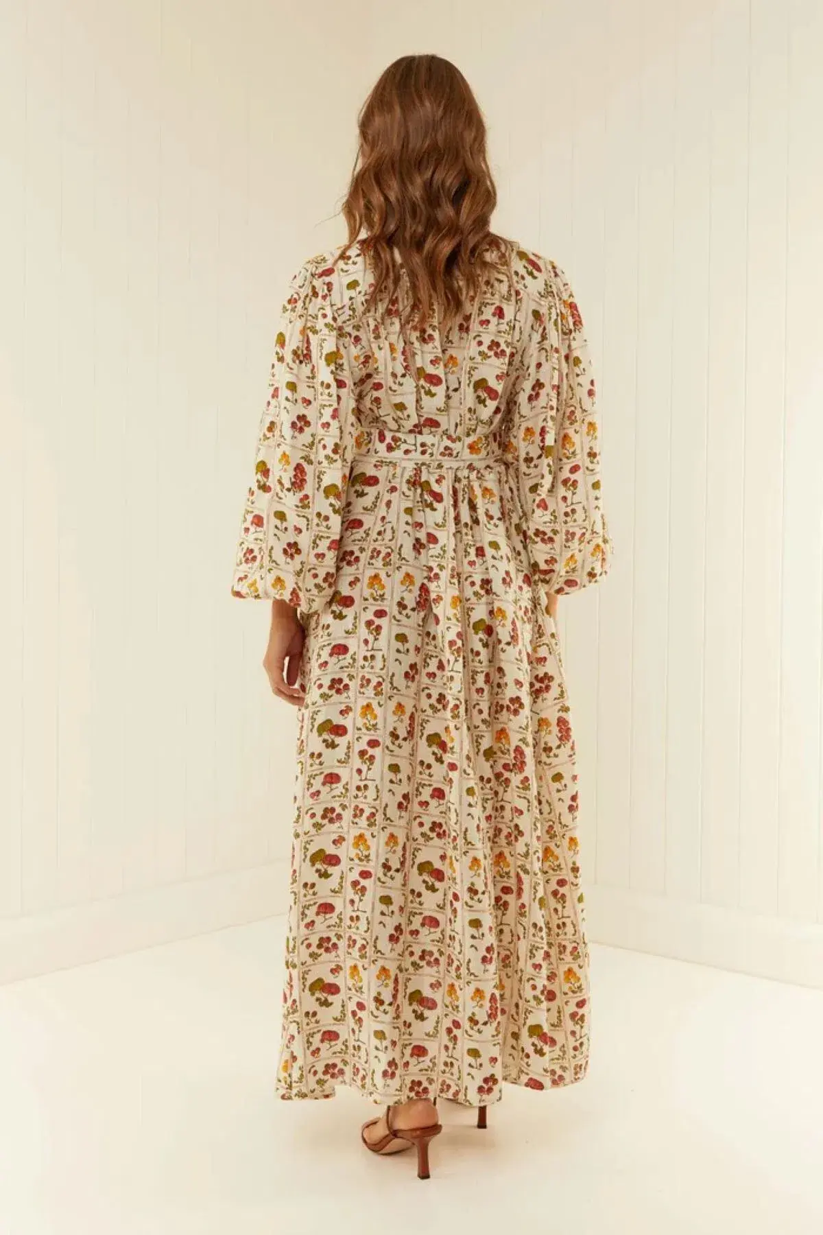 Palm Noosa Noddy Dress Tomato Tile Print Size 14 - Image 2