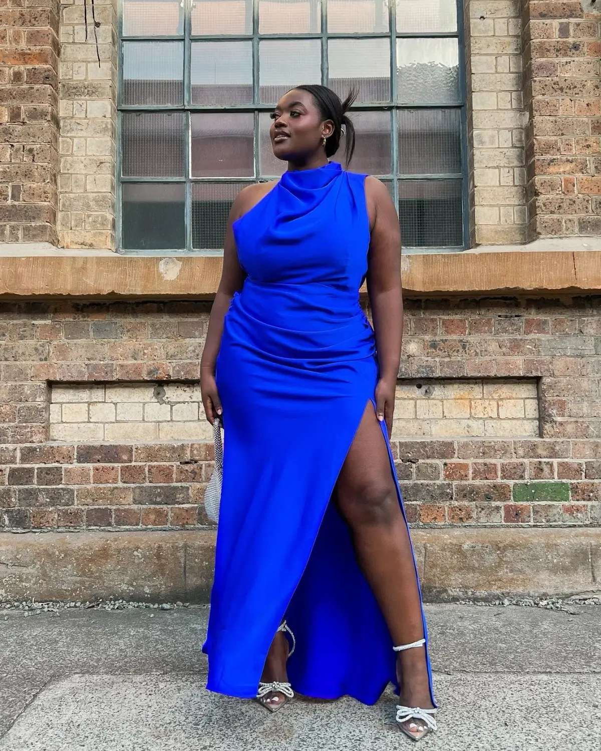 Sheike Venus Maxi Dress Cobalt Blue Size 16 - Image 3
