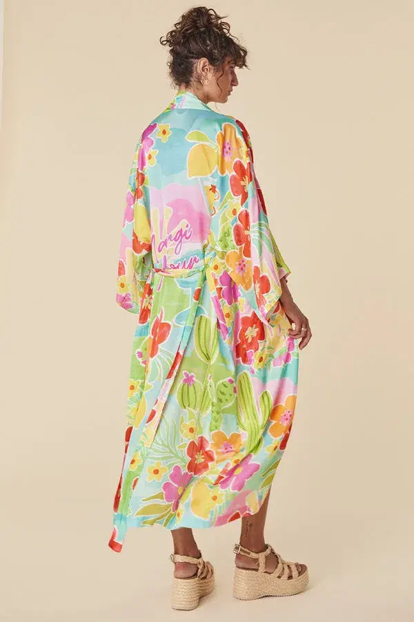 Spell Margie Hour Maxi Robe in Tutti Fruiti One Size  - Image 3