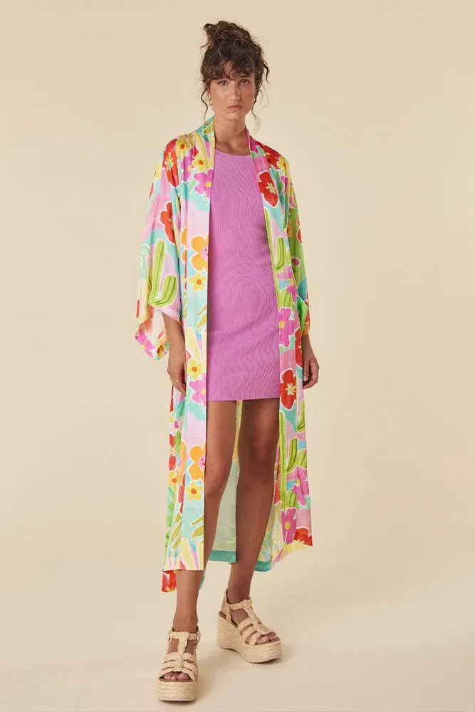 Spell Margie Hour Maxi Robe in Tutti Fruiti One Size  - Image 2