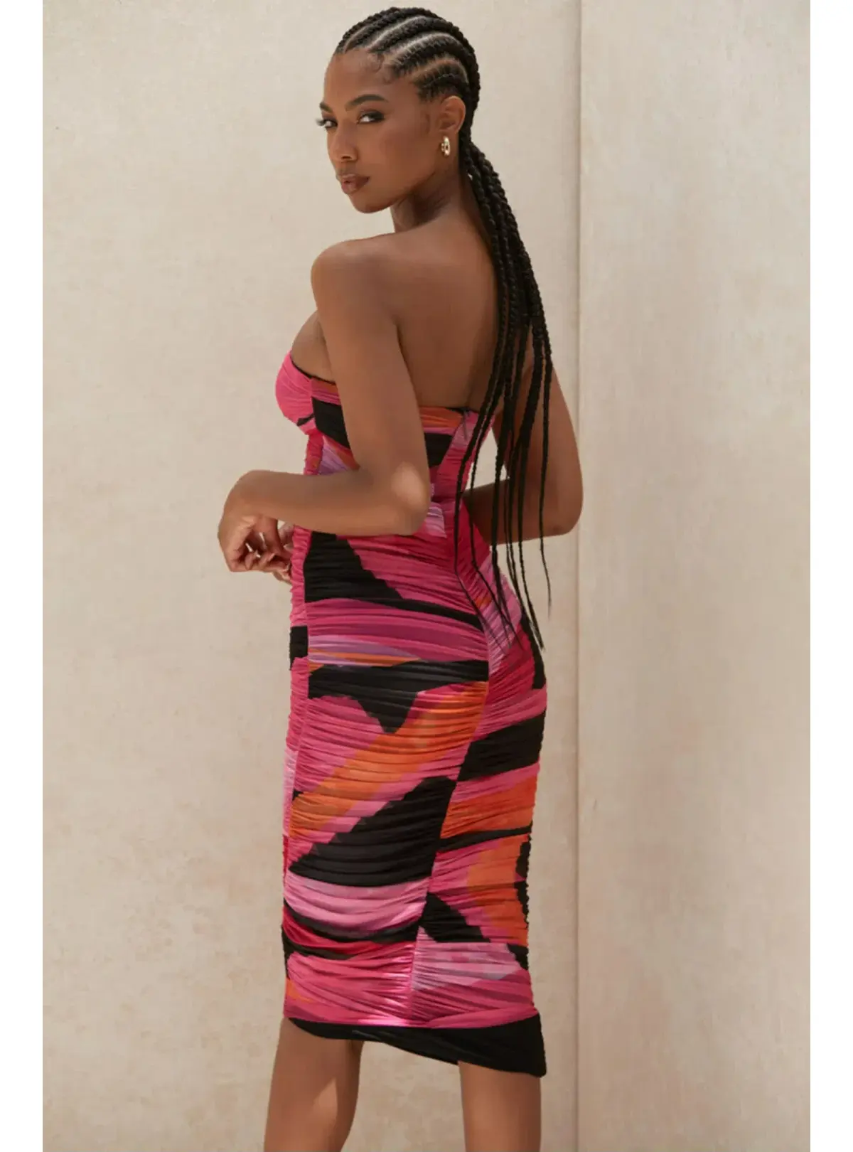House of CB Sasha Midi Dress Multi Size M / AU 10 - Image 3