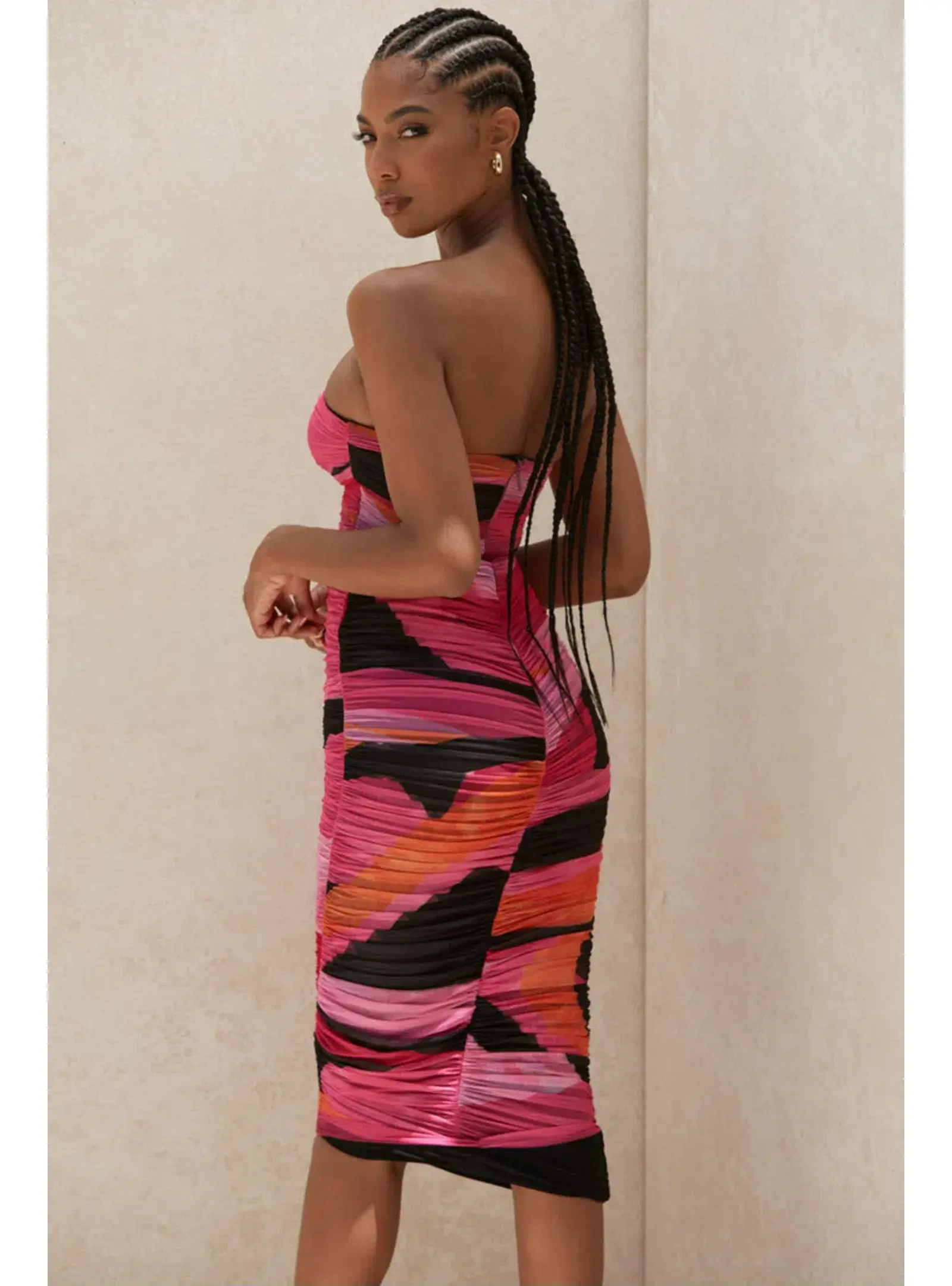 House of CB Sasha Midi Dress Multi Size M / AU 10 - Image 3