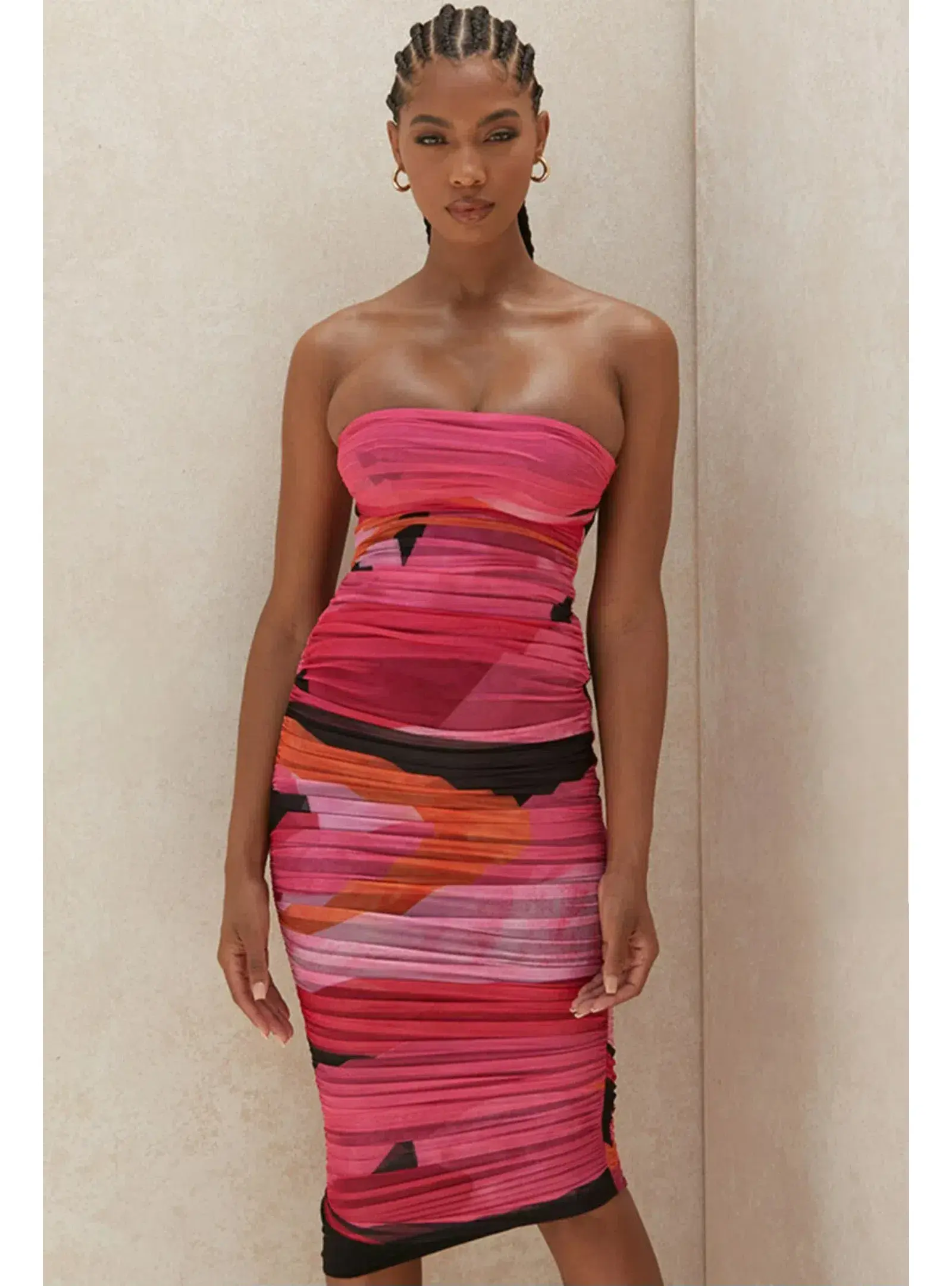 House of CB Sasha Midi Dress Multi Size M / AU 10 - Image 2