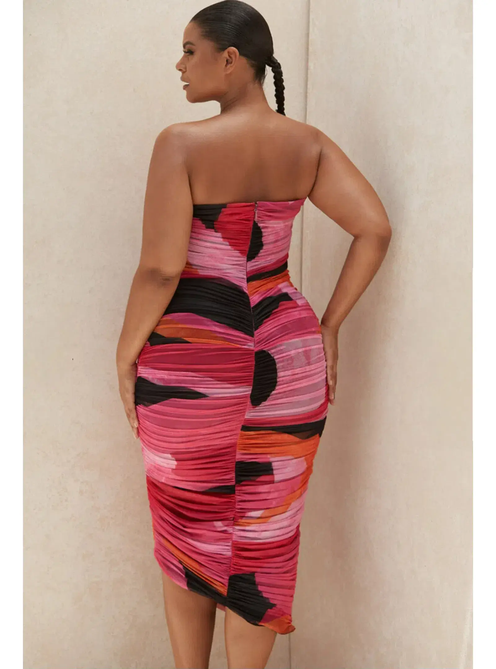 House of CB Sasha Midi Dress Multi Size L / AU 12 - Image 4