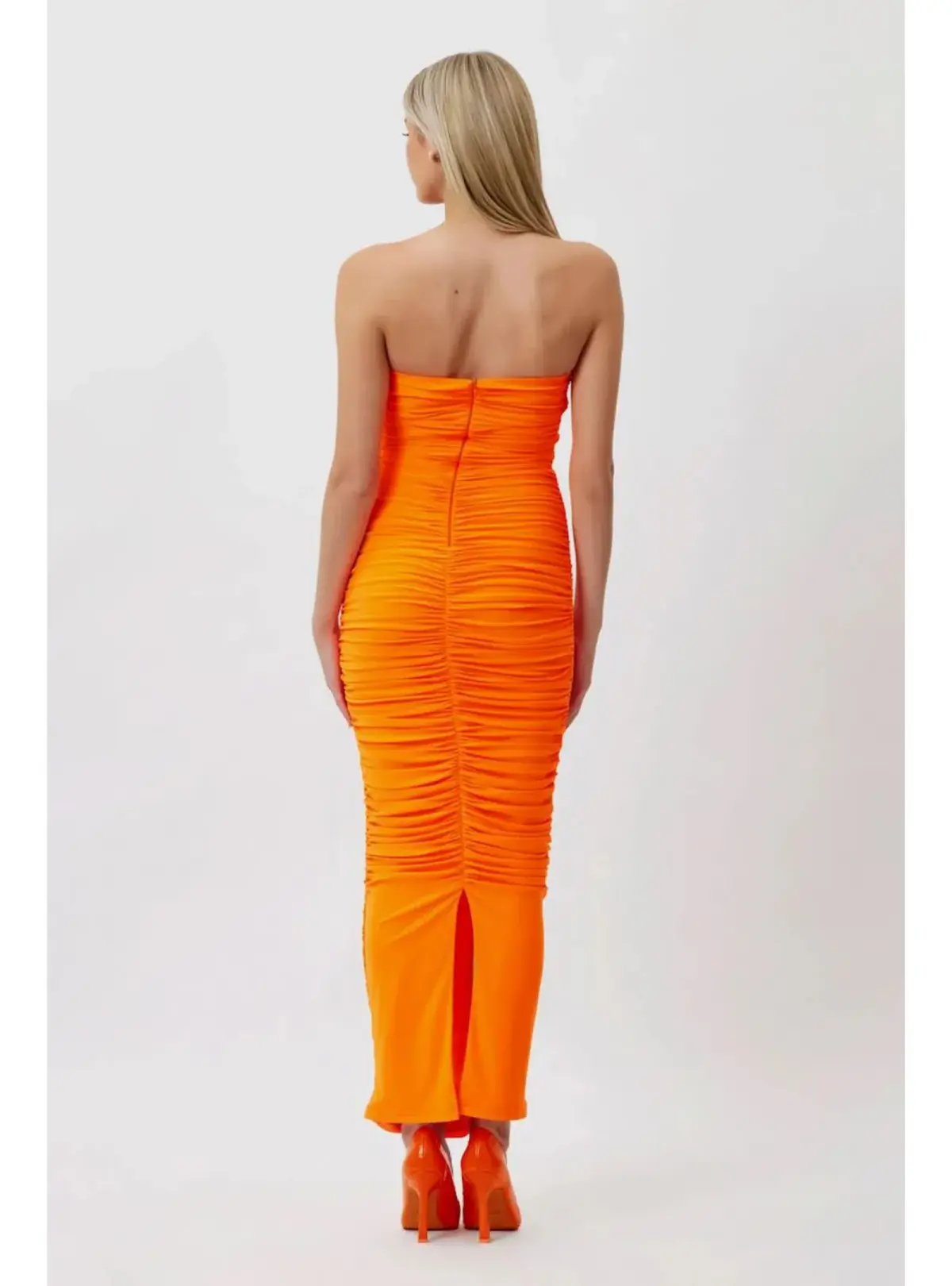 Bianca & Bridgett Tara Gown Orange Size AU 12 - Image 4