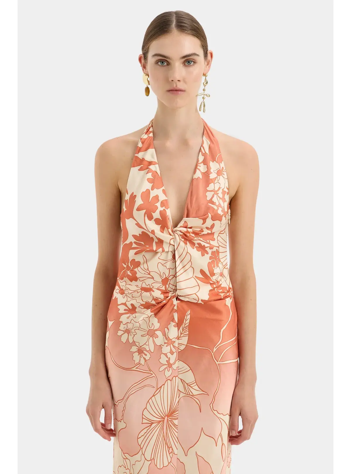 Sir the label Como Twist Dress Paradiso Print Size AU 8 - Image 2