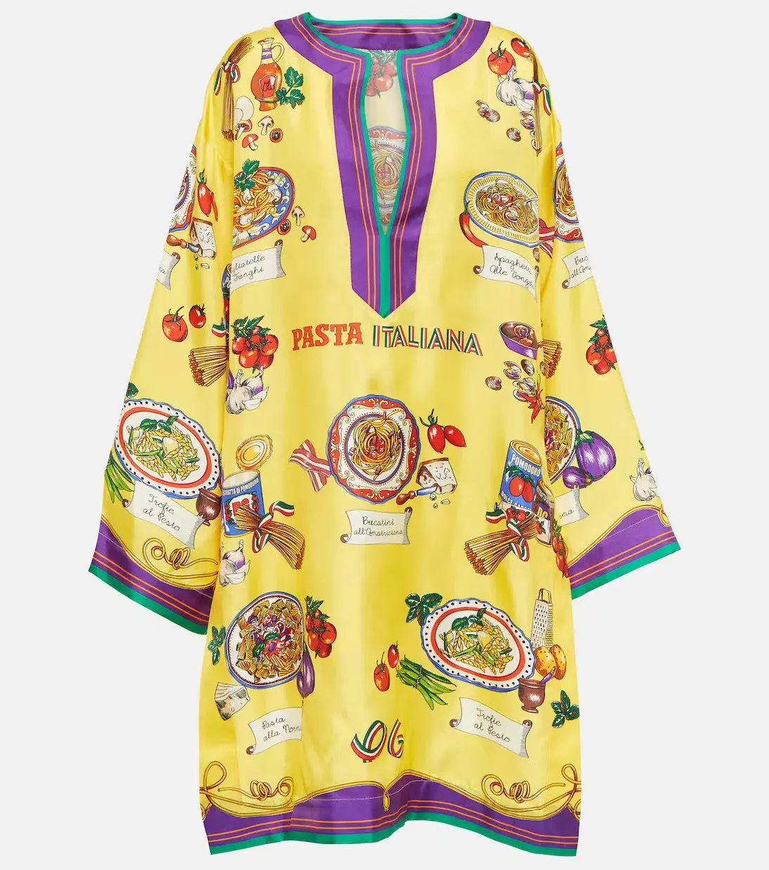 Dolce & Gabbana Silk Kaftan Print Size 12 - Image 4
