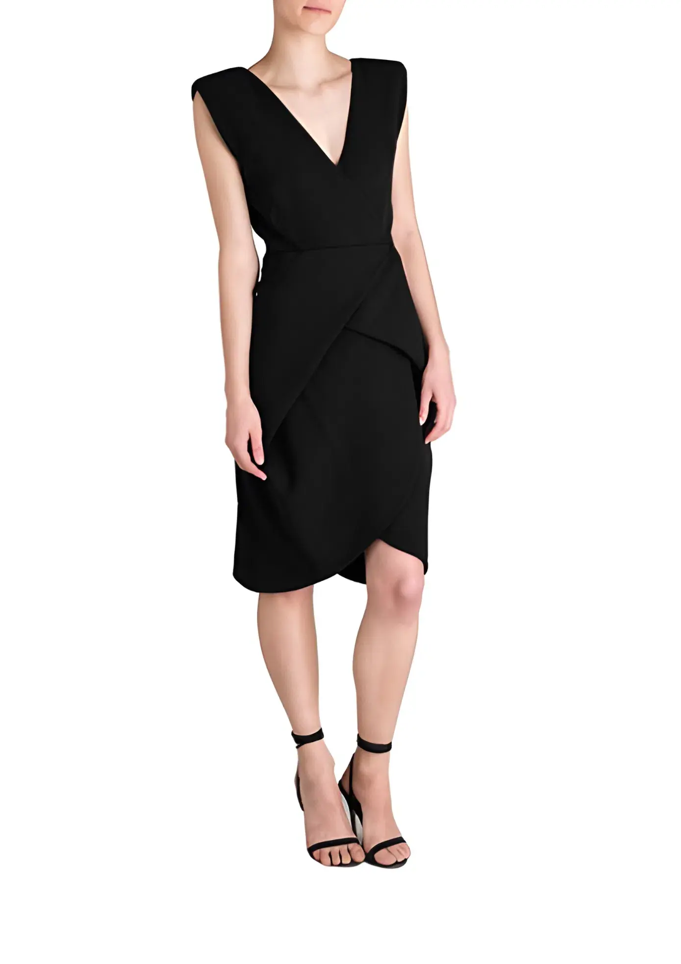 Bianca Spender Cocoon Dress Black Size AU 14 - Image 1