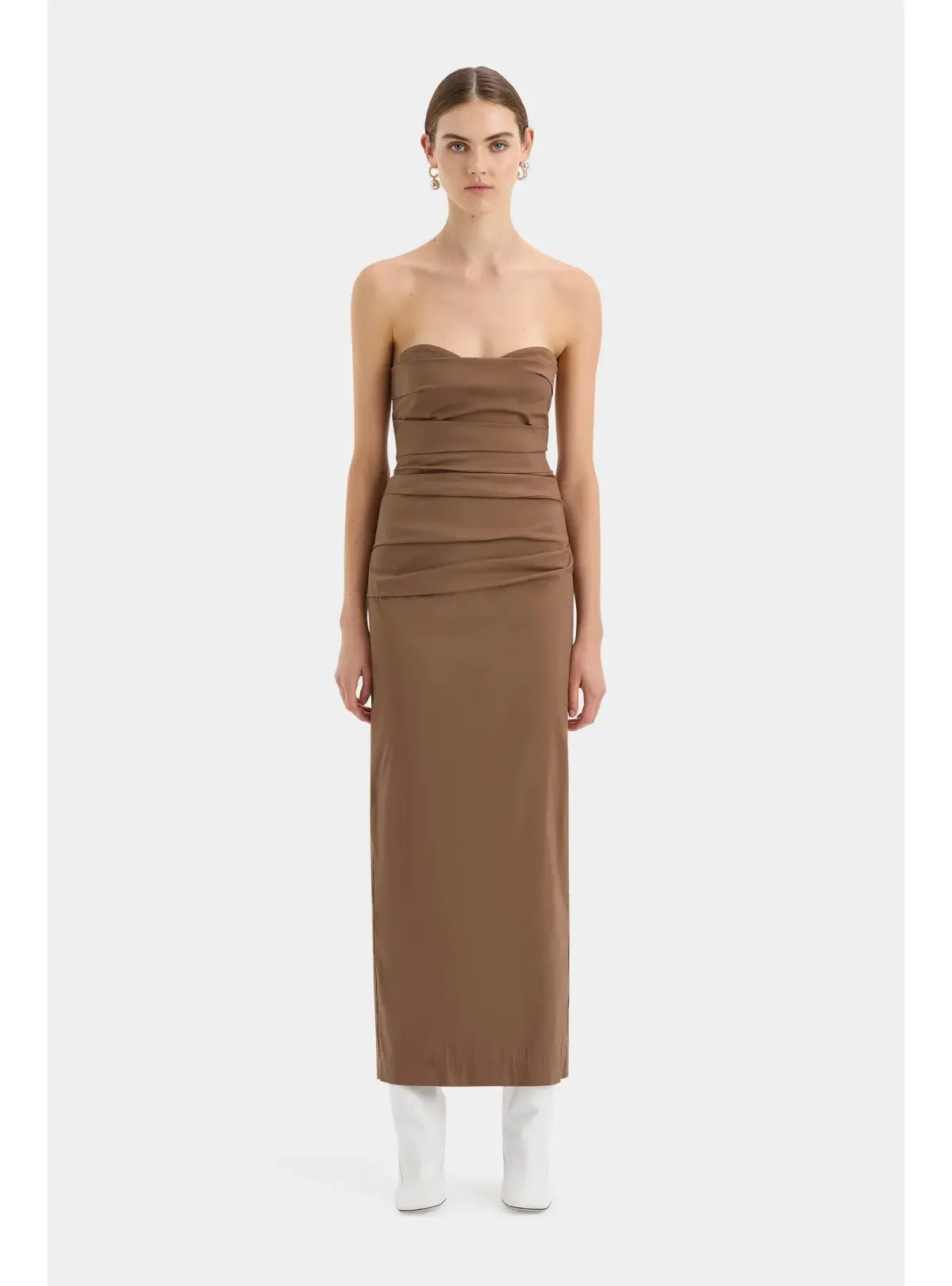 Sir the Label Alba Gown in Mocha Size AU 8 - Image 1