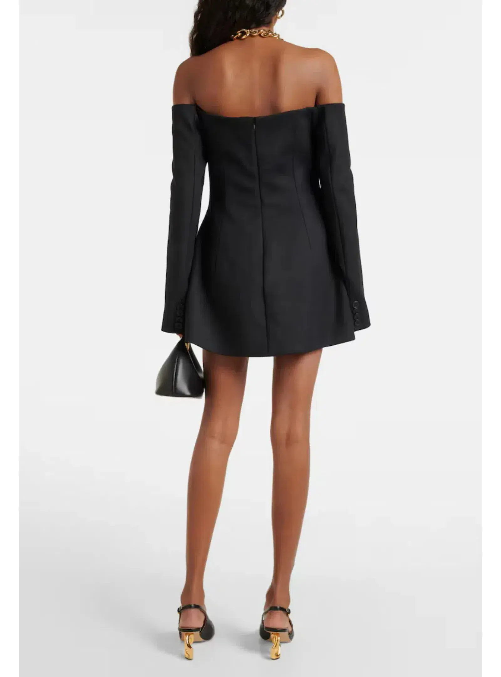 Sir The Label Sandrine Tailored Mini Dress Black Size AU 10  - Image 2