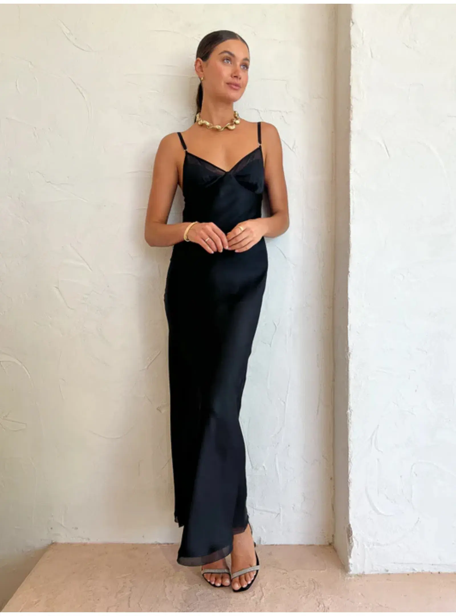 Bec & Bridge Joelle Maxi Dress Black Size AU 6 - Image 3