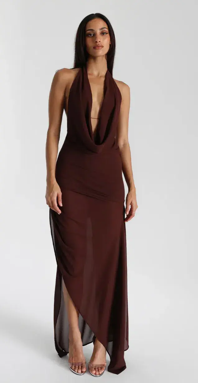 Natalie Rolt	Anastasia’ multiwear dress	XS/6	Brown  - Image 3