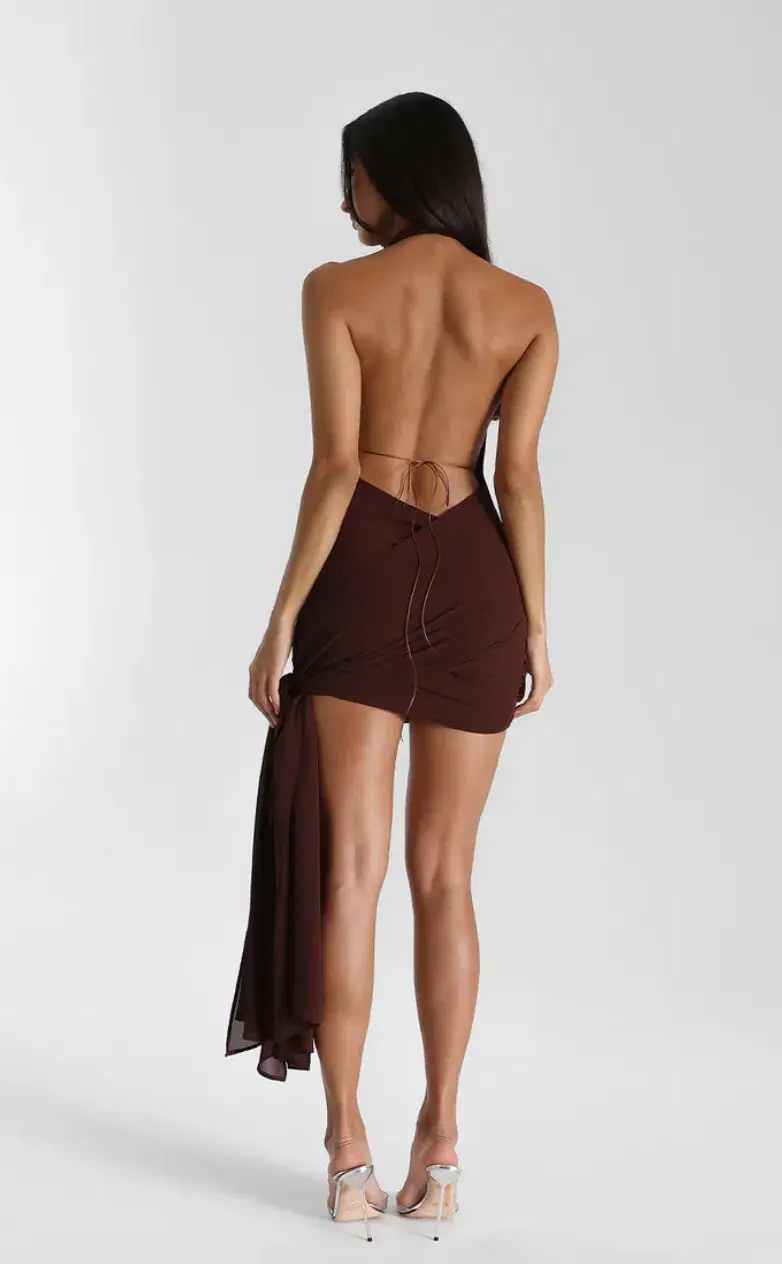 Natalie Rolt	Anastasia’ multiwear dress	XS/6	Brown  - Image 2