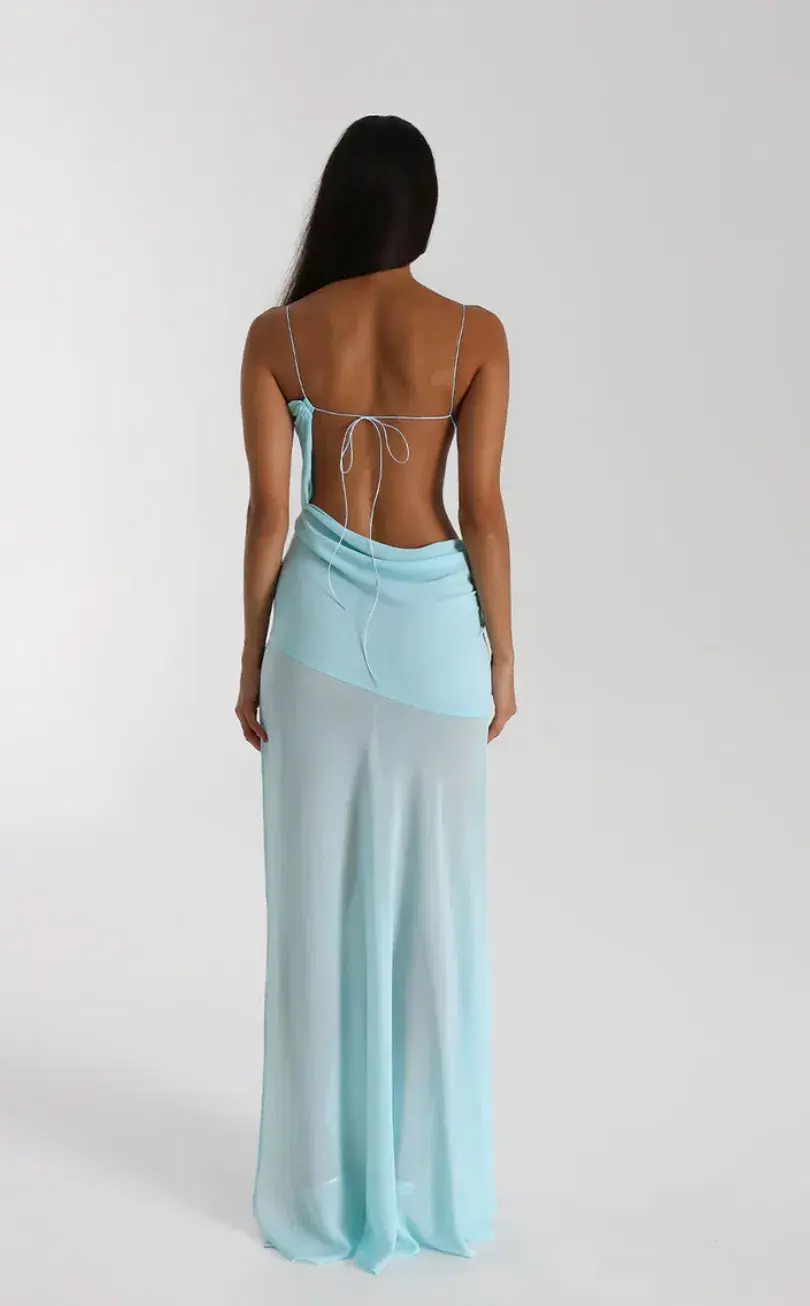 Natalie Rolt	‘Dahlia’ gown	S/8	Blue - Image 3