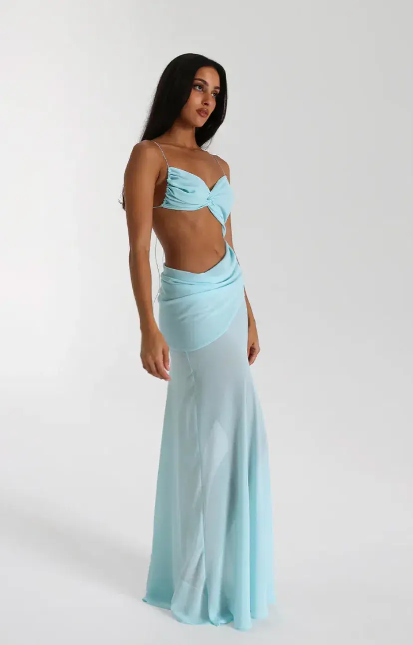 Natalie Rolt	‘Dahlia’ gown	S/8	Blue - Image 2