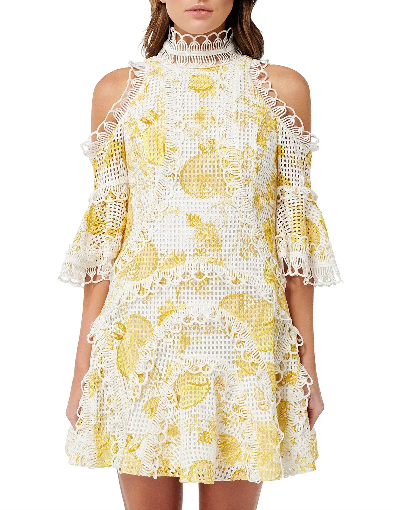 Thurley Chintz Spliced Dress Print Size 6 - Image 1