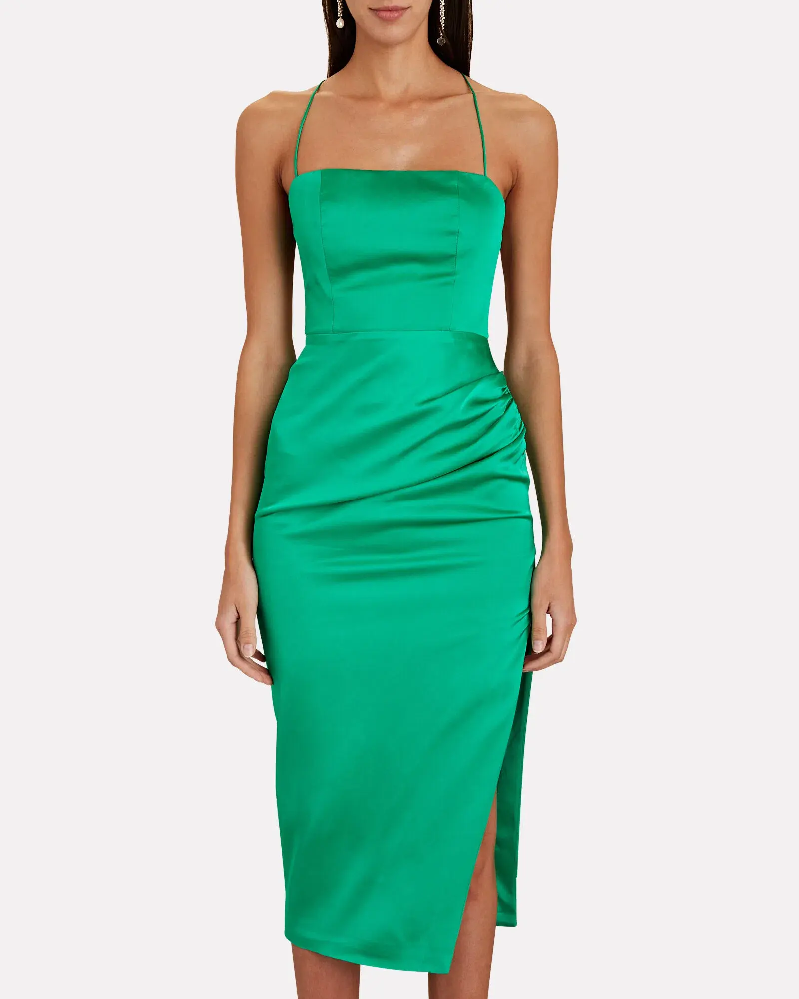 Manning Cartell Miami Heat Tie Back Midi Backless Dress Green Size 6 - Image 1