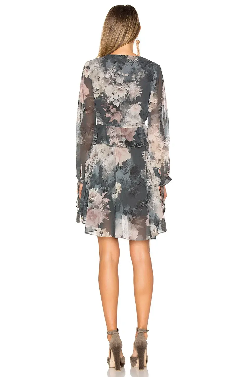 We Are Kindred Alanah Frill Dress Water Lily Print Size  - Image 3