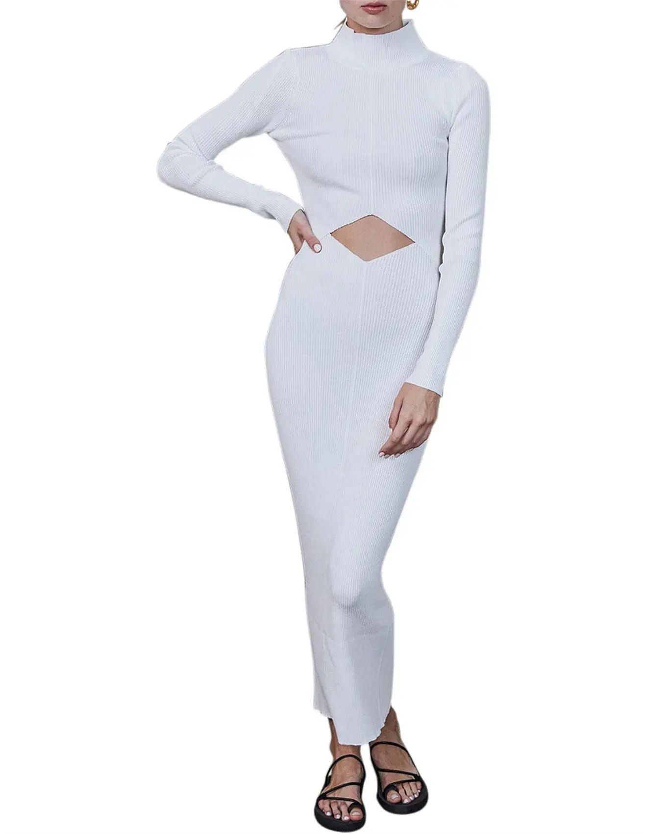 Bec & Bridge Lillian Midi Dress Ivory Size 6 - Image 3
