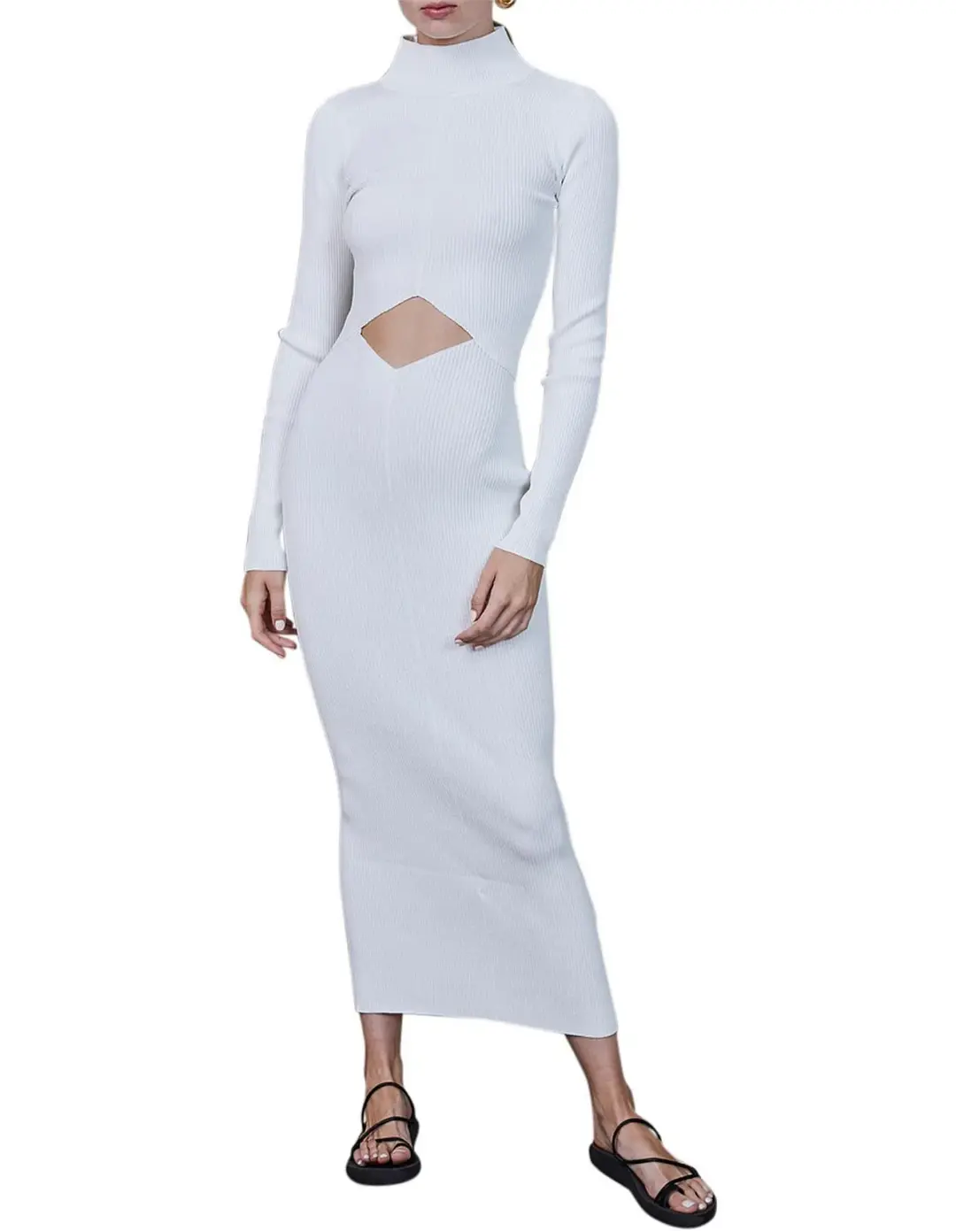 Bec & Bridge Lillian Midi Dress Ivory Size 6 for rent on The Volte - main image