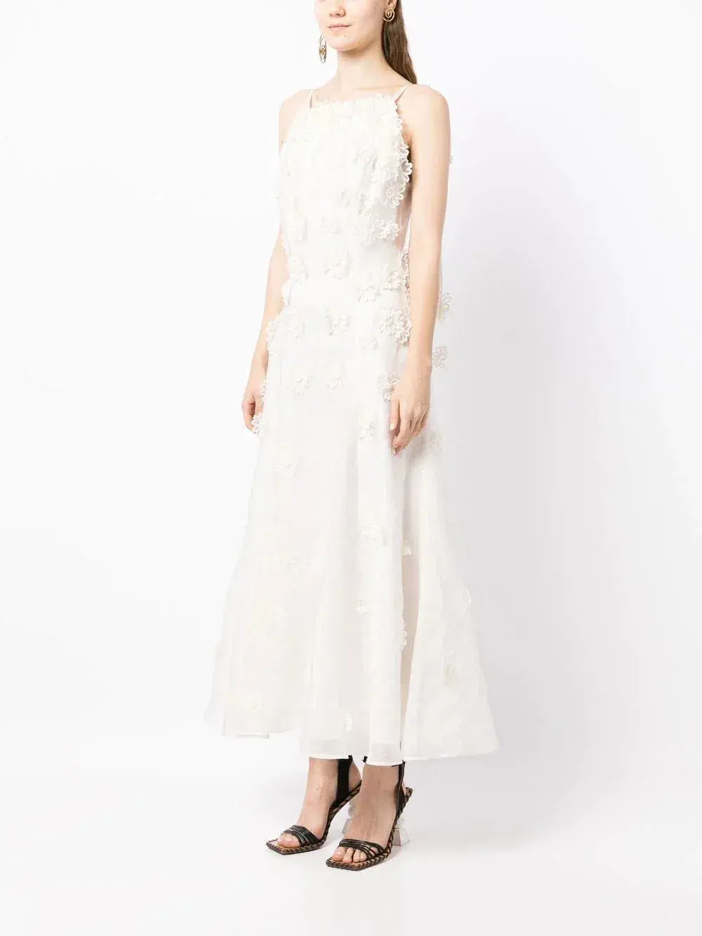 Rachel Gilbert Lorie Midi Dress White Size 12 - Image 1