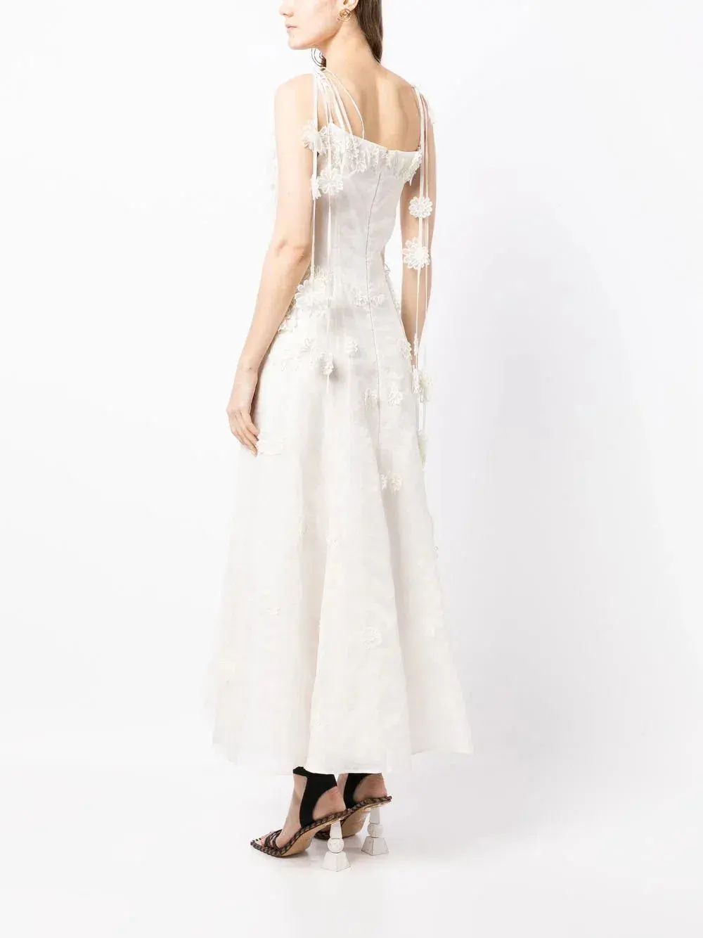 Rachel Gilbert Lorie Midi Dress White Size 12 - Image 2