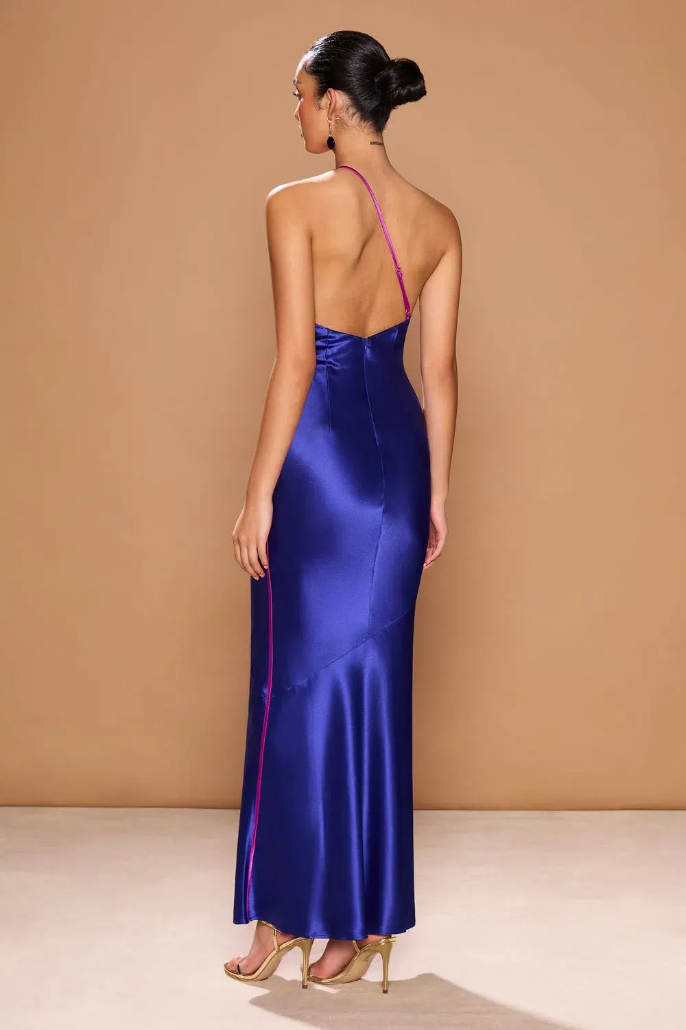 Sonya Moda Auora Spliced Maxi Dress Viola-Blu Size 10 - Image 3