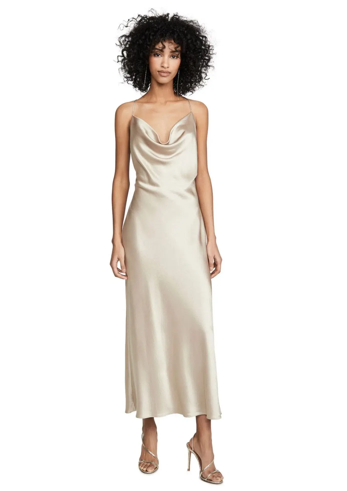 Bec & Bridge Pearl Bay Midi Dress Gold Size 10 - Image 1
