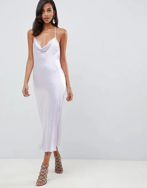 Bec & Bridge Disco Dancer Midi Dress Lilac Size 12 - Image 2