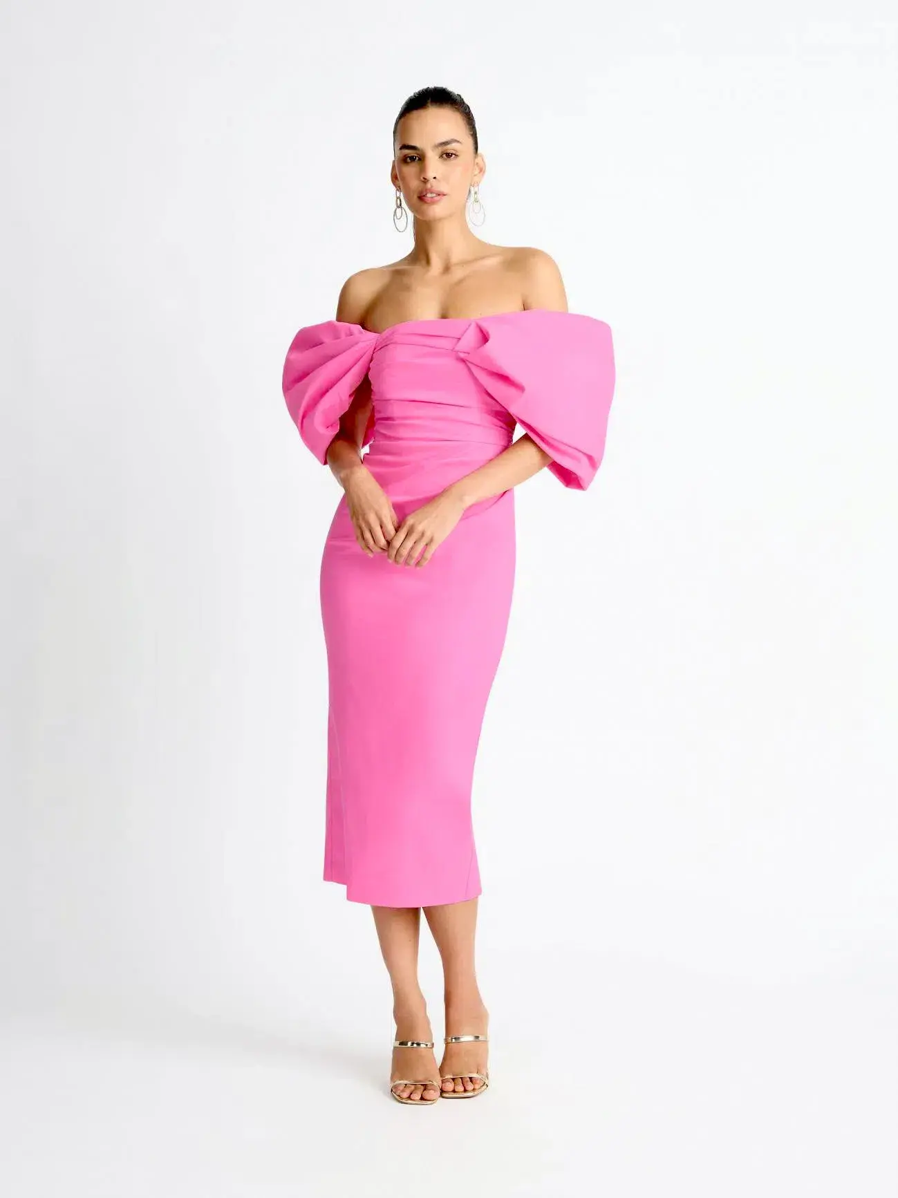 Sheike Ever After Midi Dress Pink Size 16 - Image 1