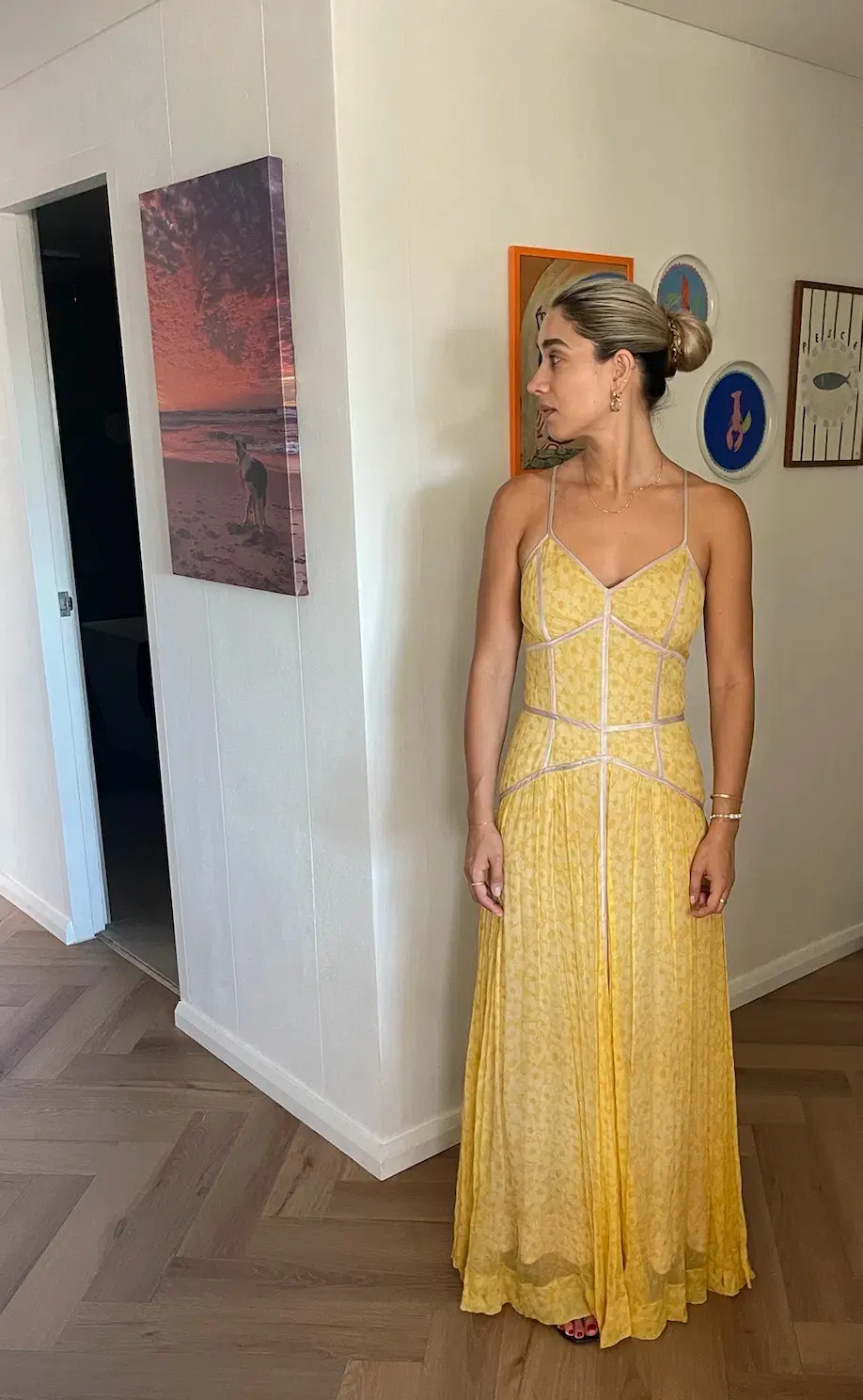 We Are Kindred A-line Dress in Yellow Size XS / AU 6 - Image 1
