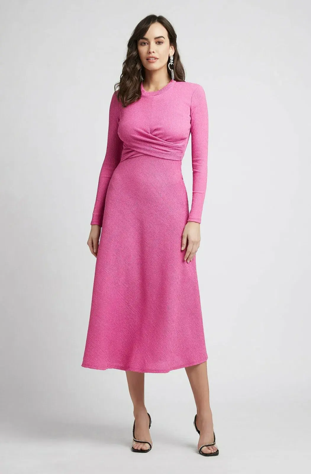 Sheike Madeline Midi Dress Pink Size 14 - Image 1
