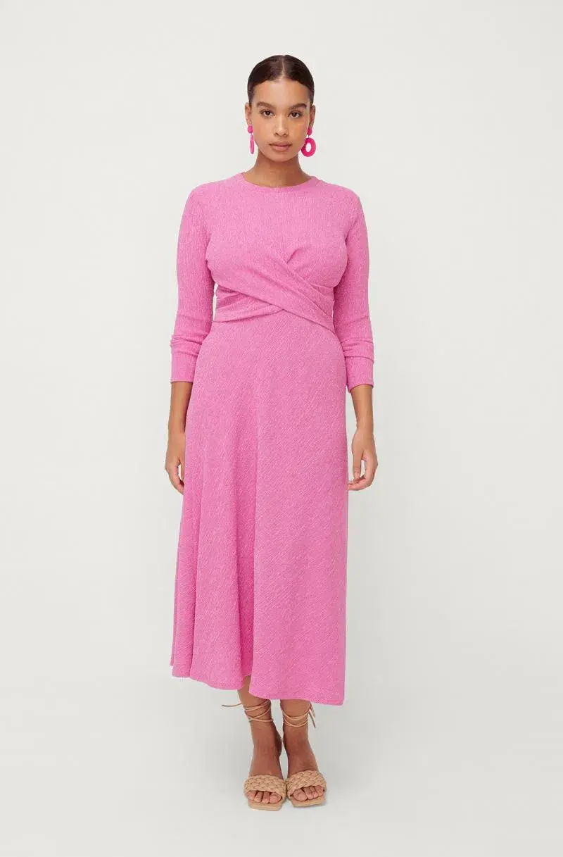 Sheike Madeline Midi Dress Pink Size 14 - Image 5