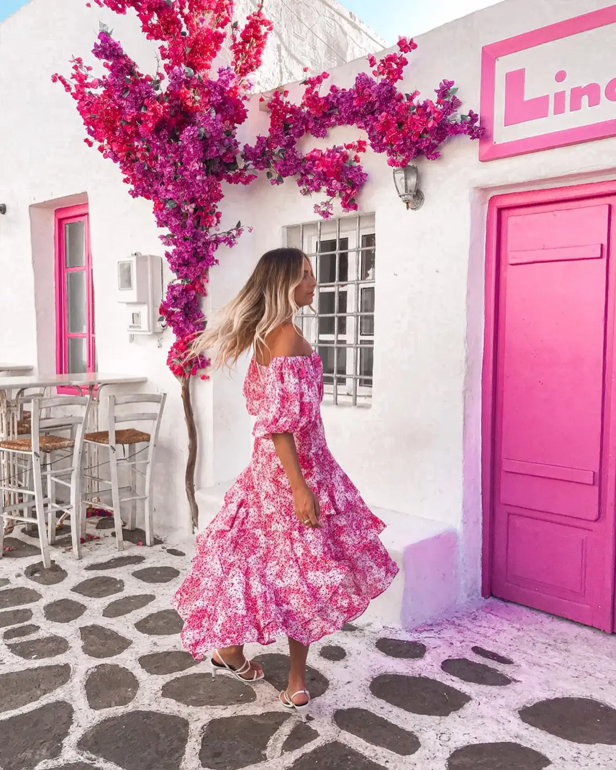 Sheike Ditsy Floral Top & Skirt Set Pink Size 14 - Image 5