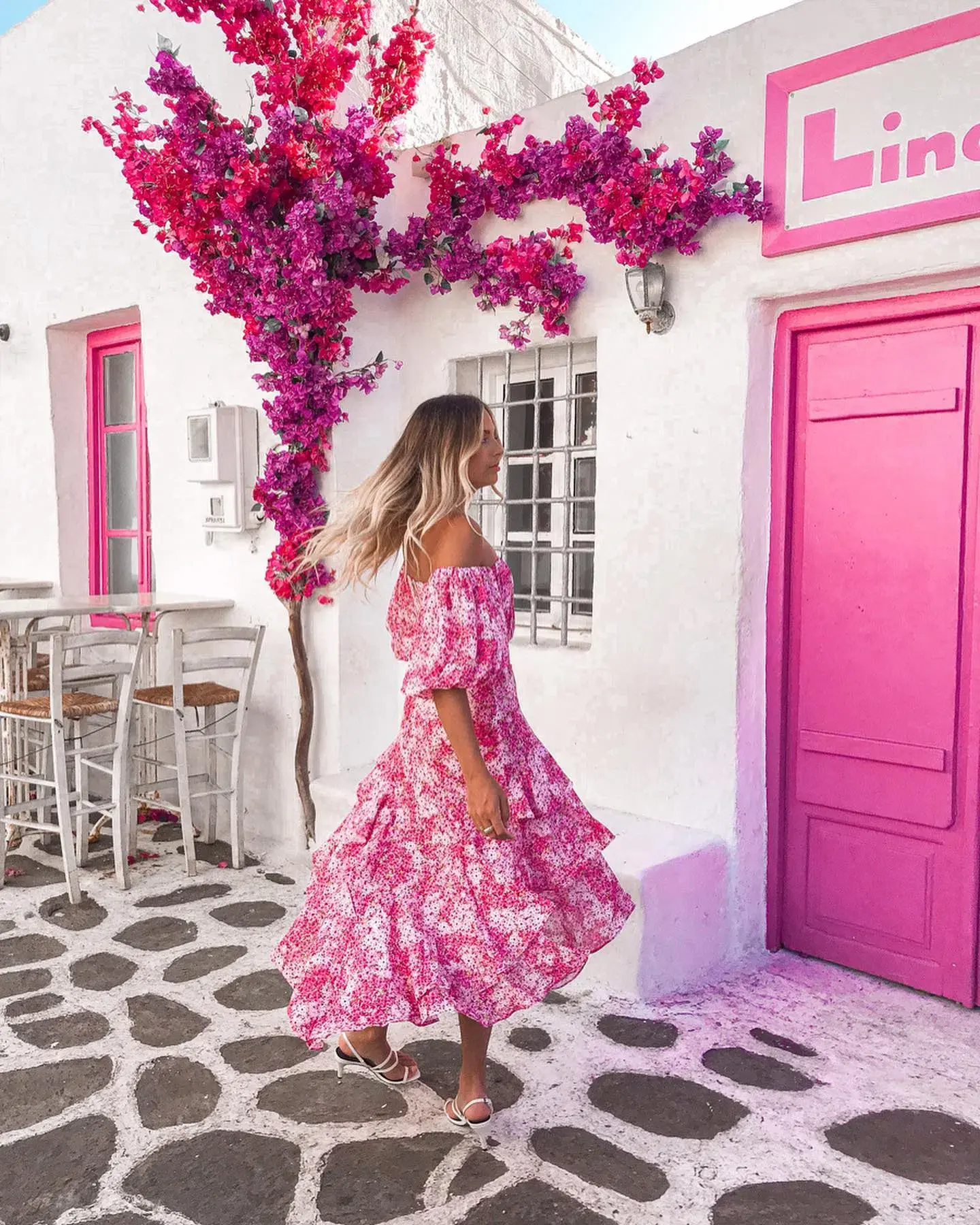 Sheike Ditsy Floral Top & Skirt Set Pink Size 14 - Image 5