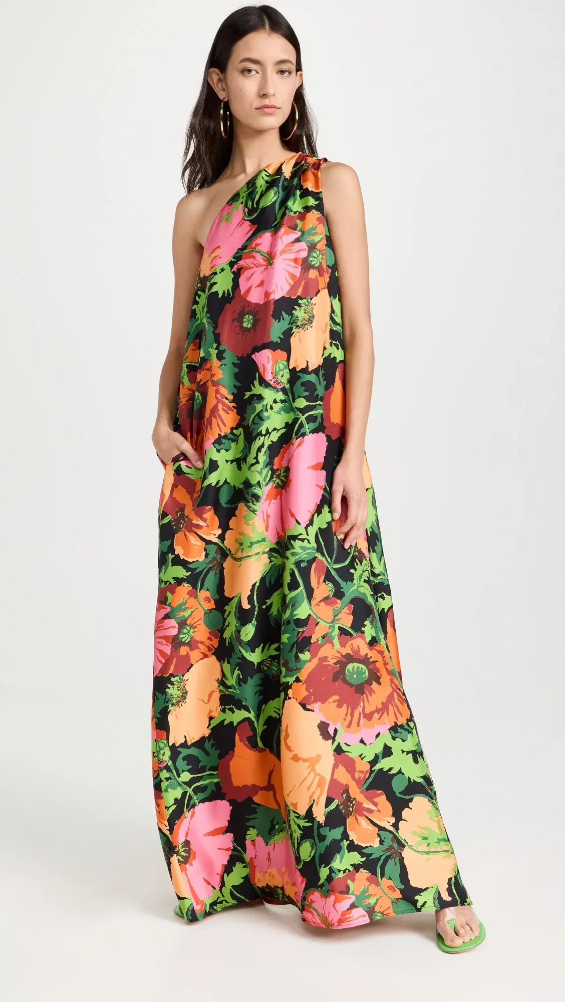 La Double J Roy Wonderland One Shoulder Dress Floral Size 8 - Image 4