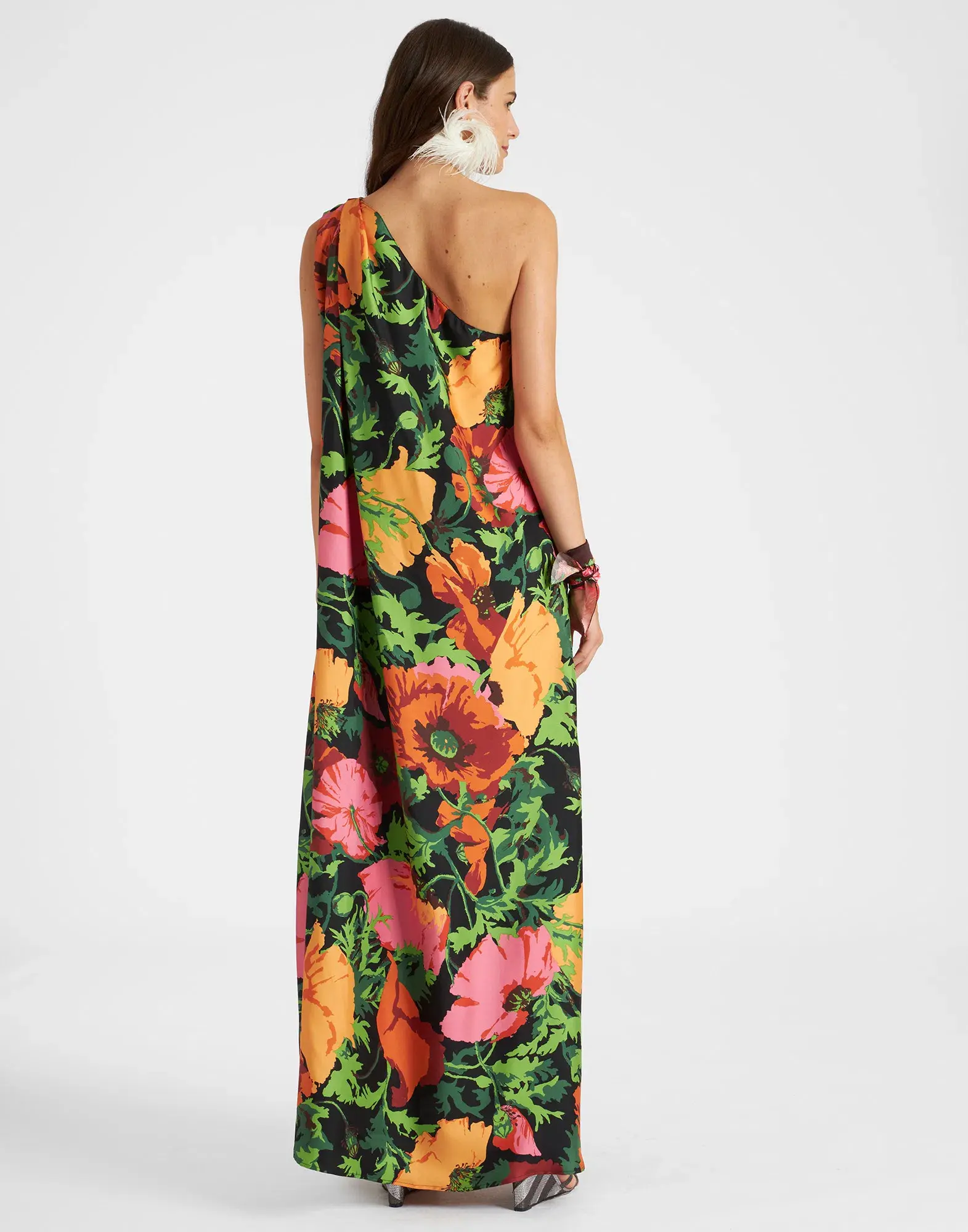 La Double J Roy Wonderland One Shoulder Dress Floral Size 8 - Image 3