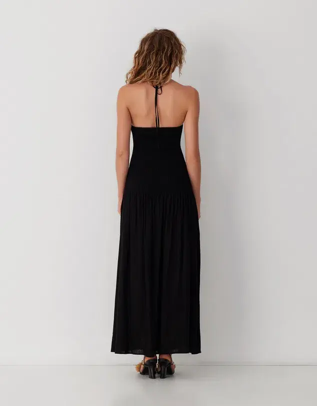 The Wolf Gang Siesta Maxi Dress Noir Size AU 8 for rent on The Volte - main image